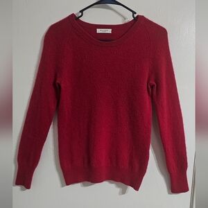 Equipment Femme 100% Cashmere Pullover Sweater Womens Smal Red  Minimalist